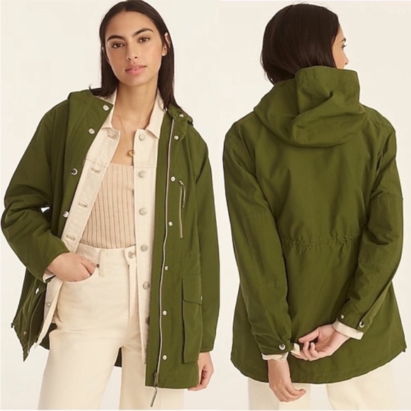 J.Crew Relaxed perfect lightweight jacket oversized outdoor camping hiking - Picture 2 of 9